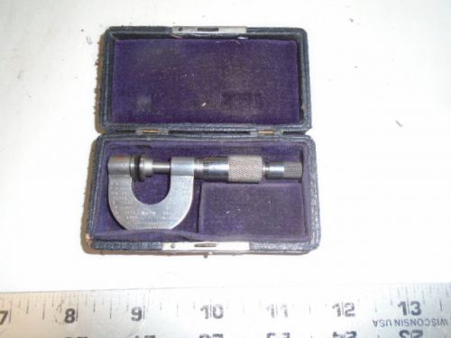 MACHINIST TOOL LATHE MILL Machinist Brown &amp; Sharpe Small Micrometer with Ratchet