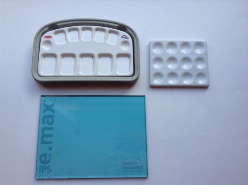 dental lab porcelain, opaque, stain Tray EMAX glass renfert Rainbow Tray