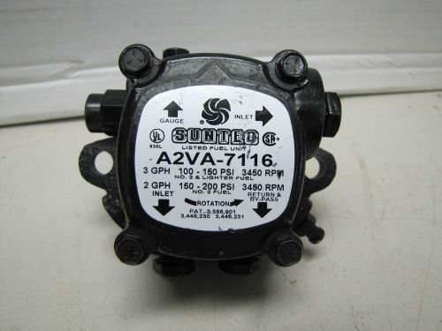 Suntec oil burner pump 2 gph 3450 rpm a2va-7116 a2va7116 for sale