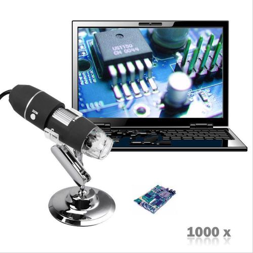 1000X8LED Digital USB Microscope Zoom 2MP Endoscope PC Camera Video Magnifier L