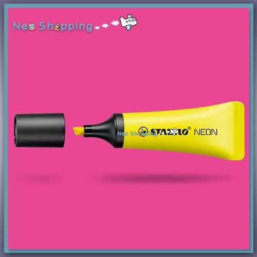 Stabilo Neon Tube Highlighter - Neon Yellow color -