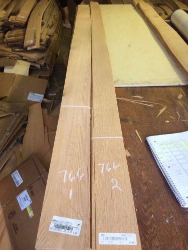 Wood Red Oak Veneer  2  bundles total 62  pcs RAW VENEER  N766..