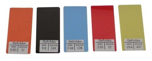 DeFelsko SHIMS Series 5 Piece Non-Certified Plastic Shim Set
