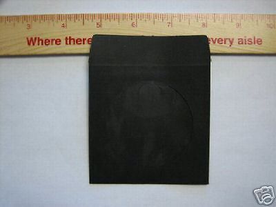 400  3&#034; BLACK MINI CD-R PAPER SLEEVE ENVELOPE JS213