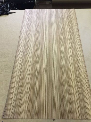 Wood Veneer Recon Zebrawood 24x46 1Pc Total Raw Veneer &#034;EXOTIC&#034; REC 4-21-16