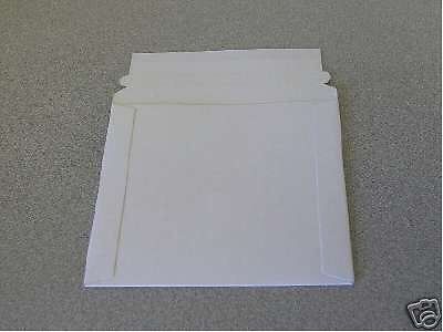 500 NEW WHITE 6&#034; CARDBOARD CD &amp; DVD MAILERS W/SEAL JS92