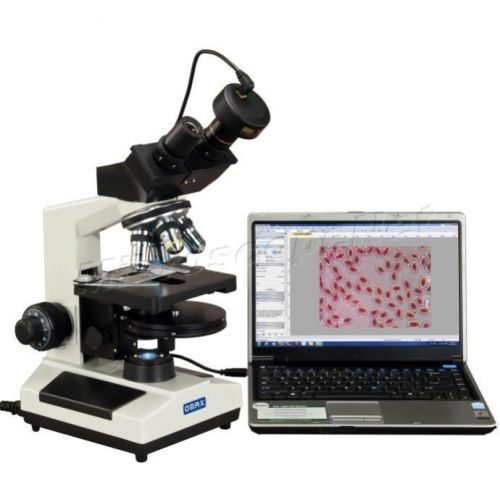 OMAX 40X-2000X Binocular LED Phase Contrast Compound Microscope and 10MP Camera