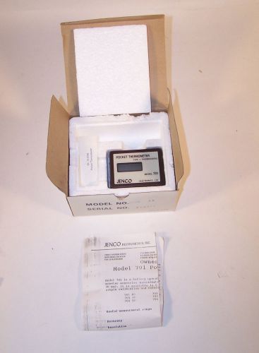 JENCO Electronics 701JC Pocket Thermometer 701 NIB