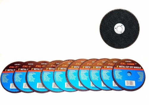 10 PC 3&#034; Cut Off Wheel Metal Cutting Disc Grinders 1/32&#034; Thickness 3/8&#034; Arbor