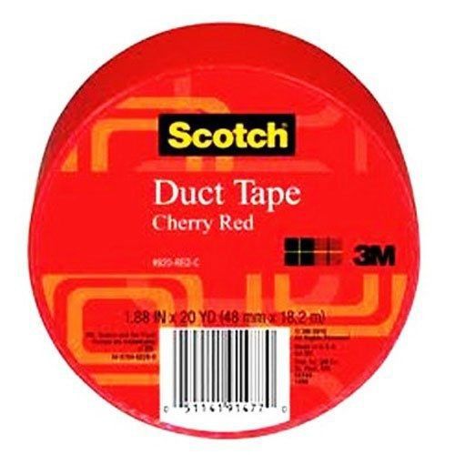 3M Duct Tape, Cherry Red, 1.88-Inch by 20-Yard