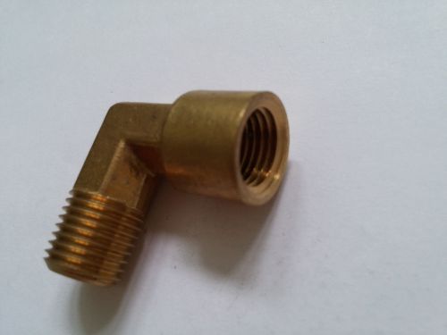 Brass street elbow fitting 1/4&#034; npt (male x female) pipe  connector adapter for sale