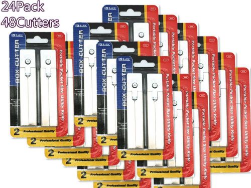 Box Cutter(48Cutters Pack) Utility cutter,Carton cutter,steel cutter,durable cut