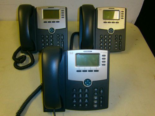 LOT OF 3 CISCO SPA-504G  TESTED AND RESET  SOME SCUFFS