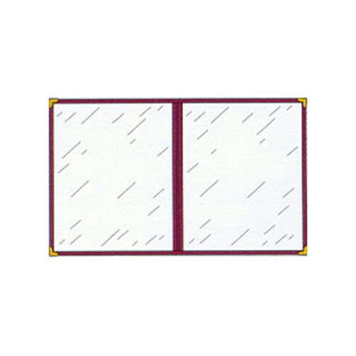 Menu Cover, Double Pocket, Four Viewing Sides, 8-1/2&#034; x 11&#034; Color Red