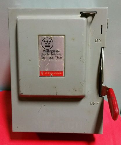 Westinghouse HF421N Heavy Duty Safety Switch 30amp 240AC Volts