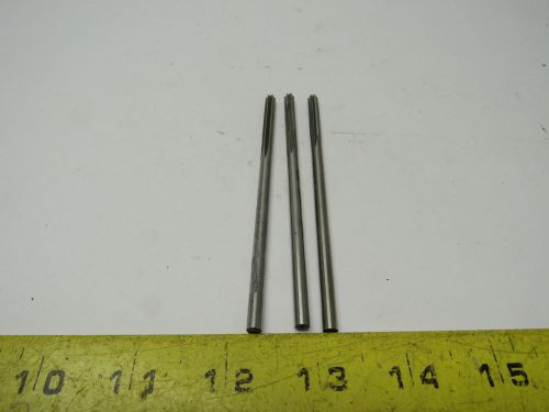 Morse .1875 Dia. Straight 6 Flute Chucking Reamer Lot of 3