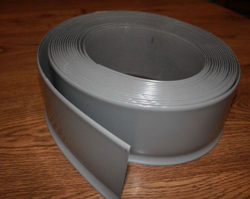 Cover Wall Base Bulk Roll 32&#039; x 4&#034; NEW 32 feet by 4 inch Vinyl Moulding gray