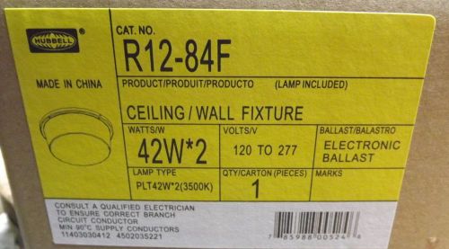 Compact fluorescent light  fixture electronic ballast 120/277  w/lamps for sale
