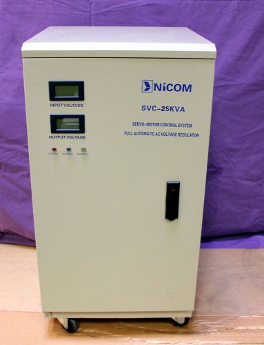 AUTOMATIC VOLTAGE REGULATOR/STABILIZER 25KVA 220 VAC SINGLE PHASE MOD.SVC25