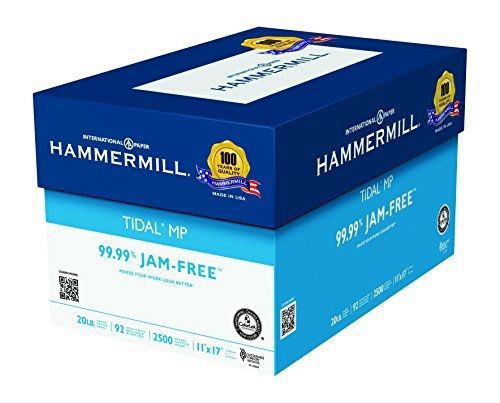 Hammermill Tidal, 20lb, 11&#034; x 17&#034;, Ledger, 92 Bright, 2500 Sheets/5 Ream Case,
