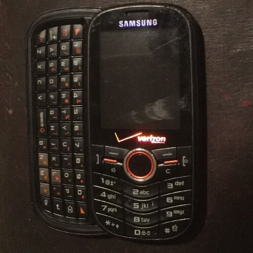 Samsung Intensity SCH-U450 - Black (Verizon) Cellular Phone No Battery As is