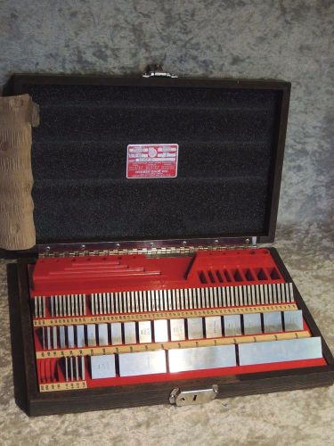 Starrett Webber Square Steel Model SS88A1 Gage Block Set Micro Calibration kit