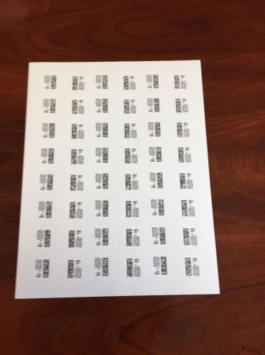 240 Stamps.com Netstamps postage labels 5 sheets of 48 Stamps...Self Adhesive