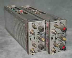 Pair Of Tektronix Oscilloscope Plug Ins 7A26 Dual Trace Amplifiers