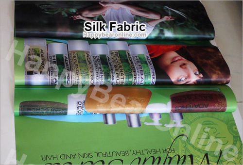 trade show Dye Sublimation Fabric large size custom printing -silk fabric