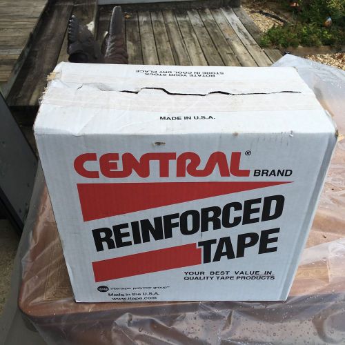 ( new ) 8 rolls 3 inch central brand s-213 reinforced paper tape for sale