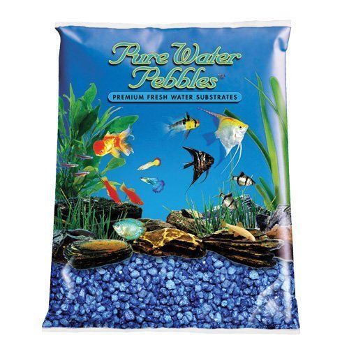 Pure Water Pebbles Aquarium Gravel, 5-Pound, MARINE BLUE