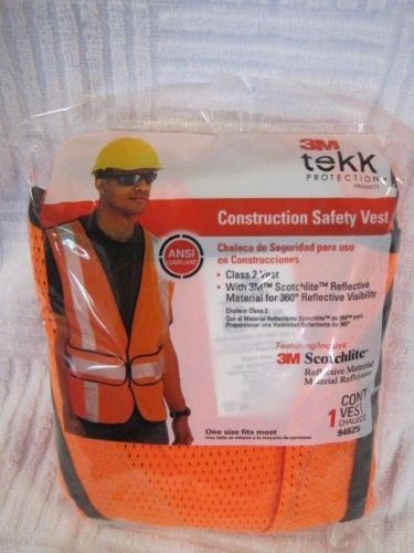 3 new  3m tekk protection 94625 construction  safety vest, for sale