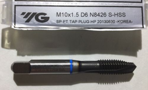 M10 x 1.5 D6 3Flute Spiral Point Plug YG-1 N8426 STEELS &amp; STAINLESS STEELS