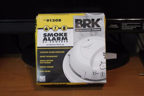 BRK smoke alarm wire in with battery back up.  Model 9120B