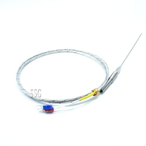 SSG K Type Thermocouple Controller Stainless Steel Sensor 1mm Probe100mm