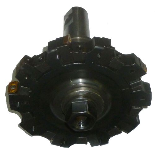 6&#034; carboloy adjustable width disc milling cutter w/ arbor for sale