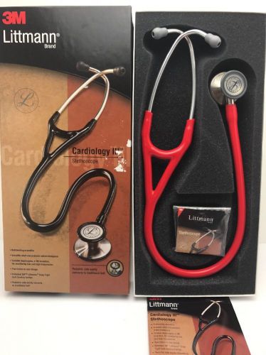 3m littmann cardiology iii stethoscope, red tube, 27 inch, 3140 for sale