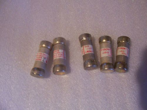 Lot of 5 new jjs-2 bussman t-tron class t fuse 30a 600v for sale