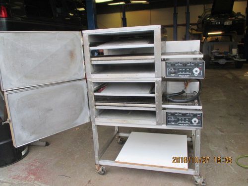 2 lincoln impinger ii 1100 series convection conveyor stackable  pizza ovens for sale