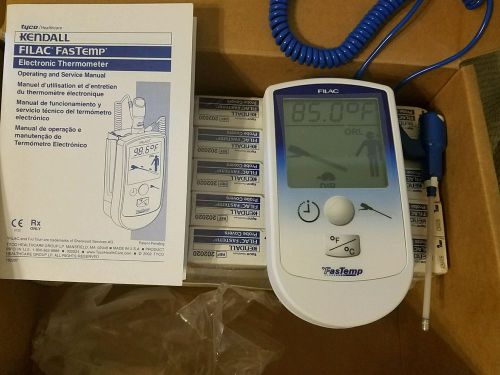 TYCO/ KENDALL FILAC FASTEMP ELECTRONIC THERMOMETER 202000 w500 new probe covers