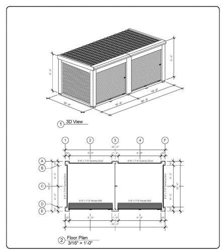 Duro steel prefab portable storage kit 20x10x8.5 metal building structure direct for sale