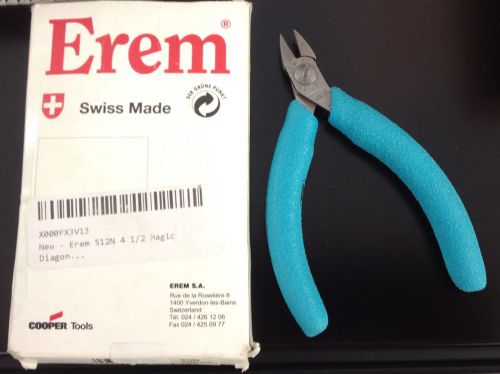 EREM 512N ESD-Safe Wire Cutter Diagnol Cutting Pliers 4.5&#034; Semi-Flush Swiss Made
