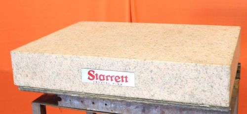 Starrett Crystal Pink Granite surface plate Grade B Tool Room 24&#034; x 18&#034; x 4&#034;