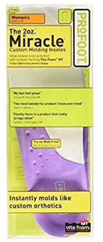 Profoot 2oz. miracle custom molding insoles, women&#039;s 6-10, 1 pair (pack of 3, for sale