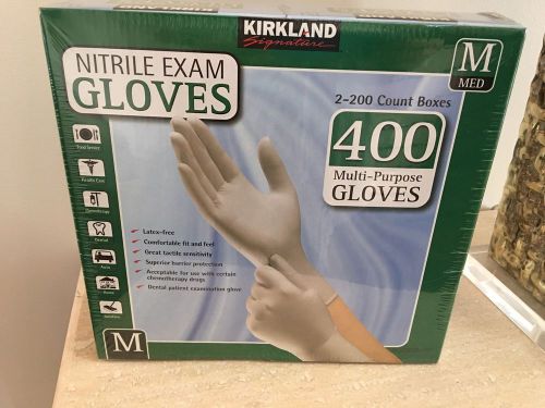 Kirkland Signature Latex Free Nitrile Exam Gloves (400 count) Medium