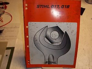 STIHL 017 018 REPAIR MANUAL  40 PAGES