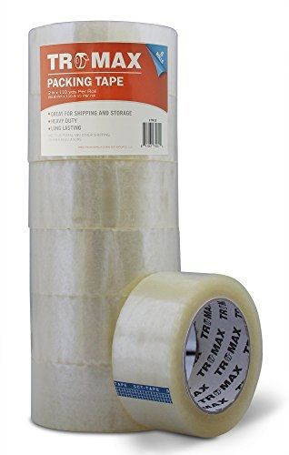 TROMAX Tromax 6-rolls (Clear) Packing Tape 2&#034;x110 Yards - Bopp Material - Strong