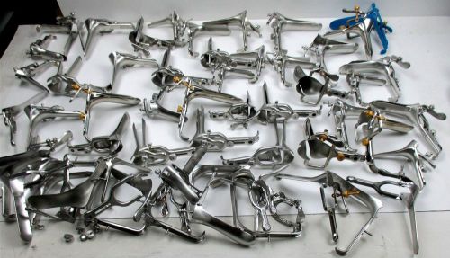 Large Mixed Lot of Vaginal Speculum Gynecology Medical Weck Pilling Mueller