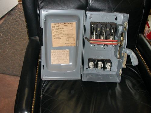 SQUARE D H361 ENCLOSED HEAVY DUTY DISCONNECT SWITCH SERIES A2