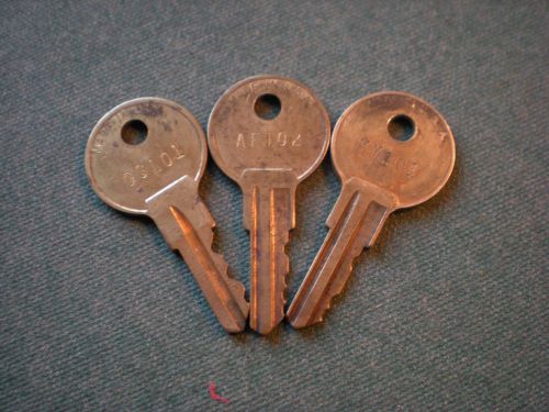 Original Adams Lock Elevator Car Control Keys  MM101, AE,102 and GG101   NOS